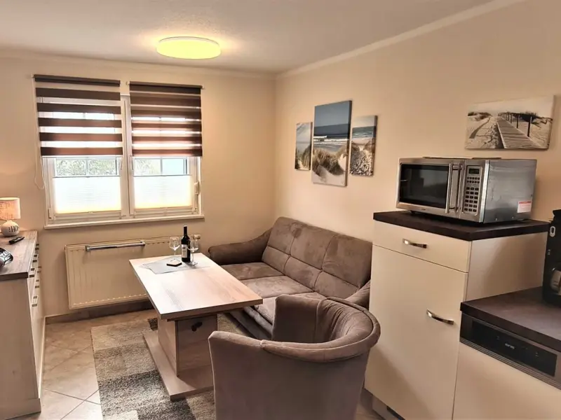 Apartment mit Terrasse und Grill