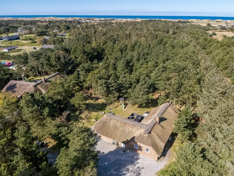 Ferienhaus mit Hund in Klegod Strand fuer max. 12 Personen
