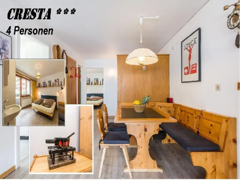 Ferienwohnung mit Hund in Saas-Fee f&uuml;r max. 4 Personen