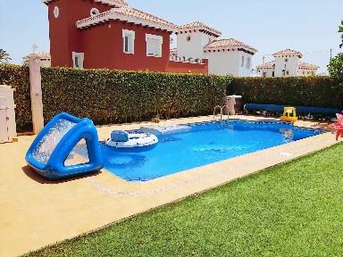 Children-friendly villa with garden, private pool & barbeque | City view