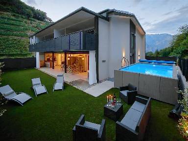 150 m² Ferienwohnung ∙ komplett eingefriedet ∙ 6 Gäste mit Hund ∙ 3 Schlafzimmer ∙ Schernag, Trentino-Südtirol