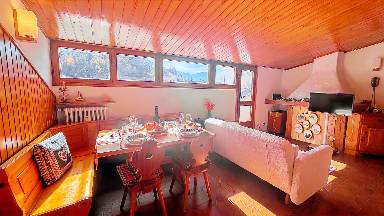 Appartamento con terrazza | Vista sulla montagna