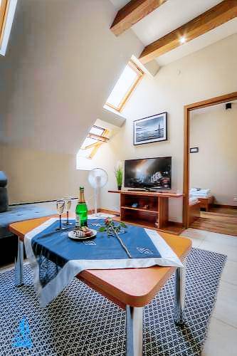 Apartament z hotelowymi udogodnieniami Mikołajki