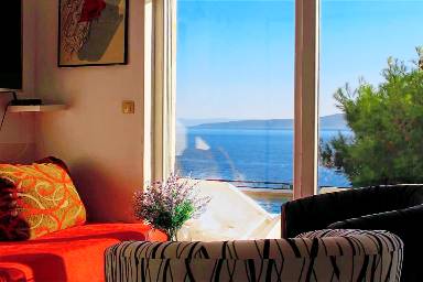 Wohnung mit Terrasse, Grill und privatem Pool | Meerblick