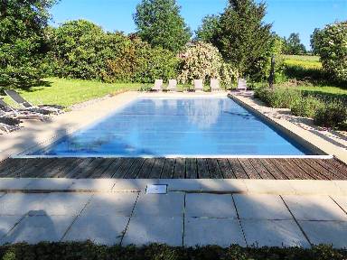 Cottage adapté aux familles avec barbecue, piscine privée et jardin | Vue nature | Avec animaux acceptés