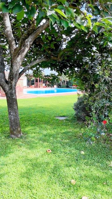 Villa mit privatem Pool, Garten und Grill | Gartenblick