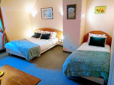 Suite, en-suite badkamer, uitzicht op tuin (Chambre " Campagne ")