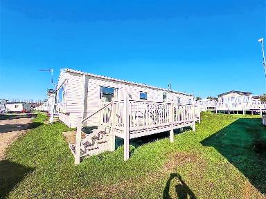 Mobile home with terrace