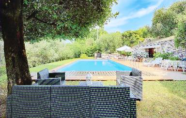 Ferienhaus mit Pool für 6 Gäste mit Hund in Baone, Venetien, Italien