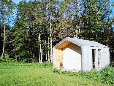 Chalet avec jardin, terrasse et barbecue | Vue jardin