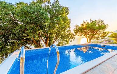 Ferienhaus mit Grill, Terrasse und Garten | Panoramablick