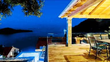 Apartment mit Terrasse, Pool und Grill | Meerblick