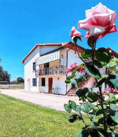 Casale con giardino, terrazza e griglia | Vista sul giardino