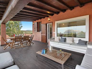 Casa con terrazza, griglia e giardino | Vista sul mare