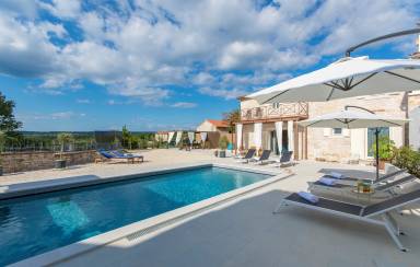 135 qm Ferienhaus für 8 Gäste mit Hund in Selina, Sveti Lovreč, Kroatien