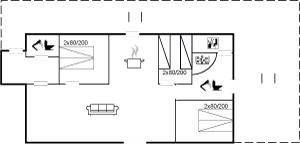 82 m&sup2; Ferienhaus 3 Schlafzimmer 6 G&auml;ste
