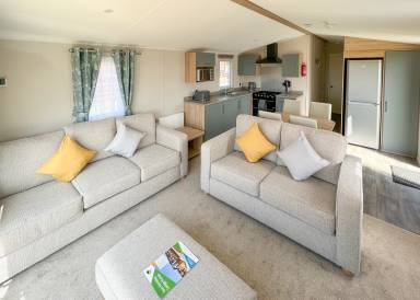 Caravan with 2 rooms for 4 persons