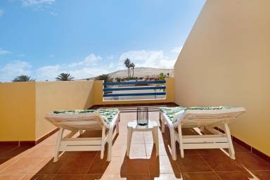 Apartamento con terraza y barbacoa