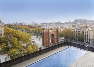 Privat værelse Terrasse/altan Barcelona Sants