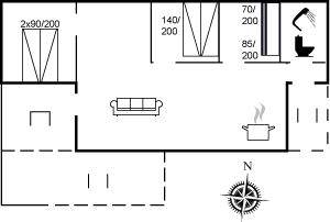 60 m² Ferienhaus ∙ 3 Schlafzimmer ∙ 6 Gäste – Bild 16