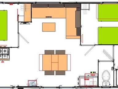 Mobil-home 32 m²