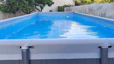 Familienorientiertes schönes Ferienhaus mit Garten, Terrasse und privatem Pool | Gartenblick | Haustierfreundlich