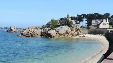 Ferienhaus mit Hund nahe zum Meer in Penvénan, Bretagne