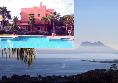 Meerblickhaus mit 3 Terrassen Costa del Sol nähe Estepona 5 Minuten zum Strand marokkanischer Stil