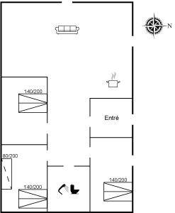 140 m&sup2; Ferienhaus 3 Schlafzimmer 7 G&auml;ste