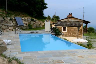 Gemütliche Ferienwohnung in Bagnolo Piemonte mit Pool