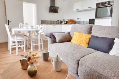 30 qm Ferienwohnung für 4 Gäste mit Hund in Fouesnant, Bretagne