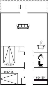 60 m&sup2; Ferienhaus 3 Schlafzimmer 5 G&auml;ste