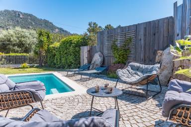 95 qm Ferienhaus für 6 Gäste mit Hund in Zonza, Korsika
