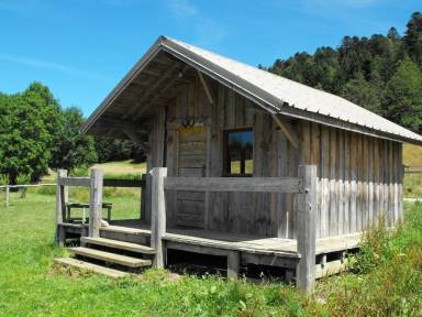 Chalet avec barbecue, jardin et terrasse | Vue jardin