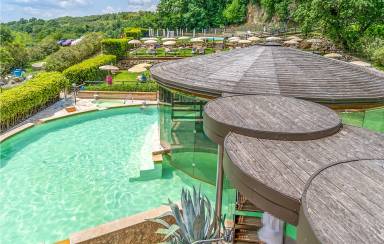 Ferienhaus mit Sauna in Sorano, Toskana, Italien. Hund erlaubt.