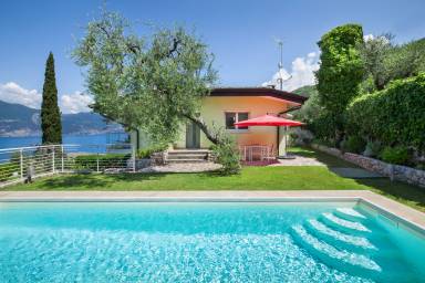 140 m² Villa mit privatem Pool und Garten ∙ Umzäunt ∙ 5 Gäste mit Hund ∙ 2 Schlafzimmer ∙ Pai, Torri del Benaco, am Gardasee