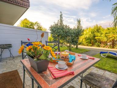 Appartamento con piscina, griglia e giardino | Vista sul giardino