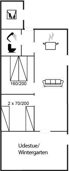 73 m² Ferienhaus ∙ 2 Schlafzimmer ∙ 4 Gäste – Bild 23