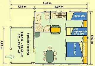 Chalet with BBQ, yard & terrace — photo 3