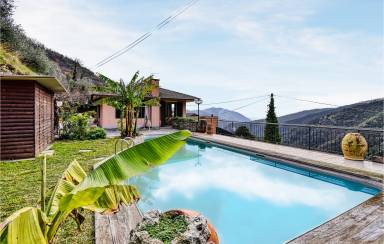 Ferienhaus mit Pool für 7 Gäste mit Hund in Testana, Ligurien