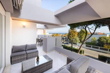 Voll ausgestattete Ferienwohnung mit Pool und Garten | Meerblick | Nah am Strand | Haustierfreundlich