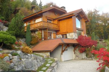 Chalet avec terrasse, jardin et barbecue | Vue montagne