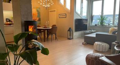 Wohnung mit Pool, Terrasse und Garten | Königliches Schloss Oslo in der Nähe | Perfekt für die Arbeit von Zuhause
