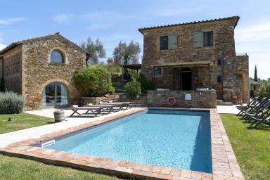 Villa mit Garten, Pool und Grill | Panoramablick