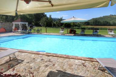Ferienhaus mit Sauna in Todi, Umbrien, Italien. Hund erlaubt.