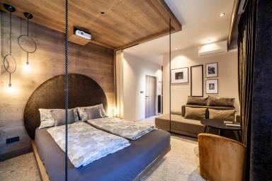 24 m² Ferienwohnung mit Gartenblick für 3 Gäste mit Hund in Meran
