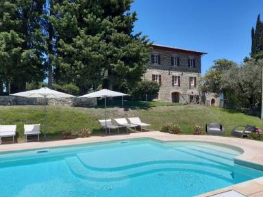 Charmante Ferienwohnung in Gubbio mit Pool & Grill