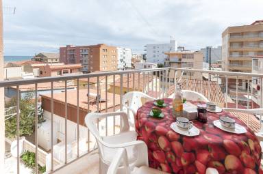 Atractivo apartamento apta para familias con terraza | En la playa | Se admiten mascotas