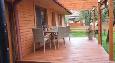 40 m² Domek w stylu alpejskim