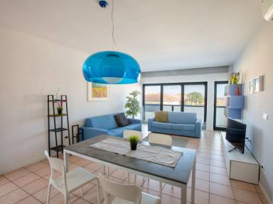 Appartamento con terrazza e griglia